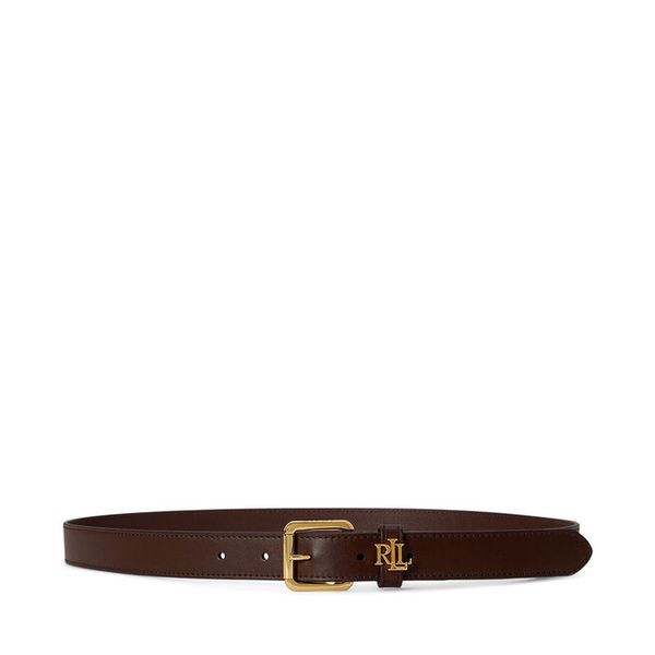 Pasek LAUREN RALPH LAUREN. Brązowe paski damskie Lauren Ralph Lauren, bez wzorów. Za 419.99 zł.