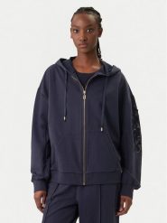 Liu Jo Sport Bluza TA6204 FS090 Granatowy Regular Fit. Niebieskie bluzy damskie Liu Jo Sport, s, bez wzorów, z bawełny, bez kaptura. Za 649.99 zł.