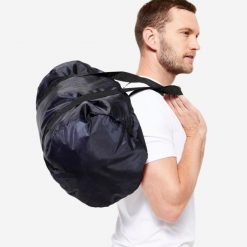 Second Life - Torba fitness Domyos 30 l - Stan Doskonały. Niebieskie torby sportowe Decathlon, bez wzorów, z materiału, średnie. Za 22.50 zł.