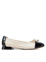Caprice Baleriny 9-22104-42 Beżowy. Brązowe balerinki damskie Caprice, bez wzorów, ze skóry. Za 182.99 zł.