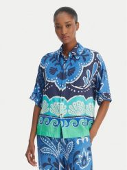 Banana Moon Koszula Hattie Clearive MYY56 Błękitny Regular Fit. Niebieskie koszule damskie Banana Moon, s, bez wzorów, z wiskozy, bez kołnierzyka, bez ramiączek. Za 459.99 zł.