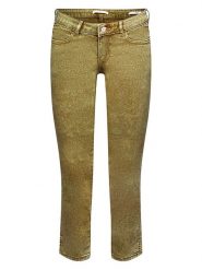 ESPRIT Spodnie w kolorze khaki rozmiar: W30/L28. Brązowe rurki damskie ESPRIT, bez wzorów, z materiału. Za 39.49 zł.