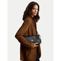 Torebka LAUREN RALPH LAUREN. Czarne torebki klasyczne damskie Lauren Ralph Lauren, bez dodatków. Za 1,799.00 zł.