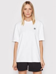 Adidas T-Shirt Always Original Graphic HF2019 Biały Loose Fit. Białe t-shirty damskie Adidas, bez wzorów, z bawełny, bez kołnierzyka. Za 149.99 zł.