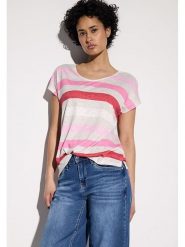 Street One Koszulka w kolorze biało-czerwono-różowym rozmiar: 40. Czerwone koszulki damskie Street One, bez wzorów, bez kołnierzyka, bez ramiączek. Za 104.99 zł.