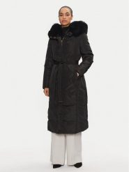 Rinascimento Płaszcz zimowy CFC0118607003 Czarny Regular Fit. Czarne płaszcze damskie Rinascimento, na zimę, xl, bez wzorów, z syntetyku, bez kaptura. Za 849.99 zł.