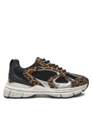 Steve Madden Sneakersy Plaja SM11001908 Czarny. Czarne obuwie sportowe damskie Steve Madden, ze skóry, bez zapięcia. Za 569.99 zł.
