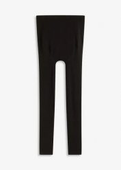 Termiczne legginsy ciążowe z polaru, z gumka w talii, z miekkiego polaru, 140 DEN. Czarne legginsy damskie bonprix, s, bez wzorów, z polaru. Za 39.99 zł.