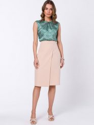 Stylove Spódnica w kolorze beżowym rozmiar: XL. Brązowe spódnice damskie Stylove, na co dzień, xl, bez wzorów, midi. Za 197.63 zł.