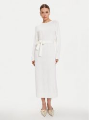 Max Mara Leisure Sukienka dzianinowa Scrivia 24263260 Biały Regular Fit. Białe sukienki damskie Max Mara Leisure, bez wzorów, z dzianiny, bez ramiączek. Za 679.99 zł.
