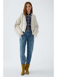 Oui Kardigan w kolorze beżowym rozmiar: 38. Brązowe kardigany damskie Oui, bez wzorów, prążkowane. Za 334.60 zł.