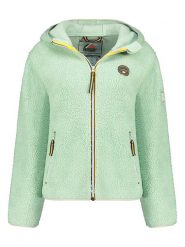 Geographical Norway Kurtka polarowa "Ucherpim" w kolorze miętowym rozmiar: XL. Zielone kurtki damskie Geographical Norway, xl, bez wzorów, z polaru, bez kaptura. Za 136.45 zł.
