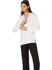 WITT WEIDEN Bluzka w kolorze białym rozmiar: 40. Białe bluzki damskie WITT WEIDEN, bez wzorów, bez kołnierzyka, bez ramiączek. Za 48.39 zł.