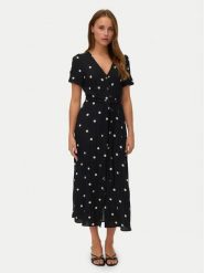 Vero Moda Sukienka koszulowa Joan 10343501 Czarny Regular Fit. Czarne sukienki damskie Vero Moda, bez wzorów, z wiskozy, bez ramiączek. Za 249.99 zł.