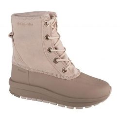 Buty Columbia Moritza Shield Omni-Heat 2100381102 beżowy. Brązowe śniegowce damskie ze skóry, za kostkę. Za 610.80 zł.