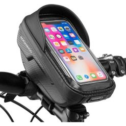 Sakwa na smartfona Rockbros B70 6,2". Czarne torebki klasyczne damskie ROCKBROS, bez dodatków. Za 69.99 zł.