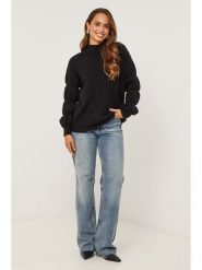 Soft Cashmere Sweter w kolorze czarnym rozmiar: 38/40. Czarne swetry klasyczne damskie Soft Cashmere, prążkowane, bez kołnierzyka. Za 152.99 zł.