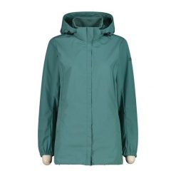 Parka damska turystyczne CMP 35Z5436. Zielone parki damskie CMP, s, z materiału, z kapturem. Za 529.95 zł.