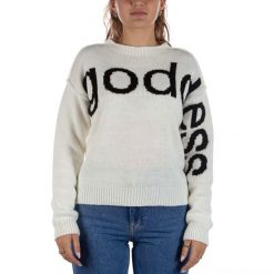 Biała Bluza Deha Goddess Damskie. Białe bluzy damskie Deha, m, bez wzorów, z dzianiny, bez kaptura. Za 393.99 zł.