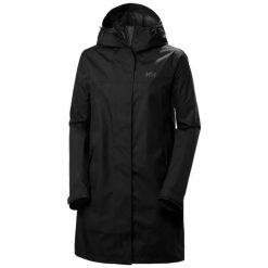 Damska kurtka wodoodporna Helly Hansen Vancouver. Czarne kurtki damskie Helly Hansen, na lato, xs, bez wzorów, z poliamidu, bez kaptura. Za 630.50 zł.