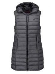 ANAPURNA Kamizelka pikowana "Vakitalana Long" w kolorze szarym rozmiar: XXL. Szare kamizelki damskie ANAPURNA, xxl, bez wzorów, bez kaptura. Za 126.99 zł.