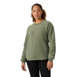 Damski polar Helly Hansen Escape Teddy. Zielone swetry klasyczne damskie Helly Hansen, z polaru, bez kołnierzyka. Za 425.50 zł.