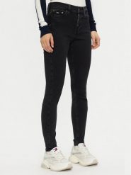 Tommy Jeans Jeansy Nora DW0DW19543 Czarny Skinny Fit. Czarne rurki damskie Tommy Jeans, bez wzorów, z bawełny. Za 269.99 zł.