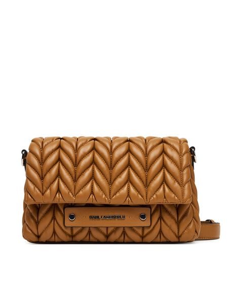 KARL LAGERFELD Torebka A2W30153 Brązowy. Brązowe listonoszki damskie KARL LAGERFELD, bez wzorów, ze skóry, bez dodatków. Za 579.99 zł.