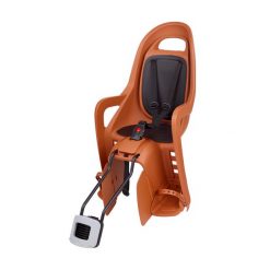 Tylny fotelik rowerowy z mocowaniem do ramy dziecięcej Polisport Groovy Maxi FF. Brązowe foteliki rowerowe POLISPORT. Za 360.39 zł.