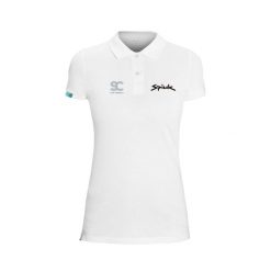 Damska koszulka polo Spiuk SC Community. Białe koszulki damskie SPIUK, bez wzorów, bez kołnierzyka, bez ramiączek. Za 221.00 zł.