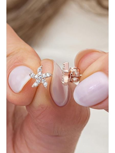 Lodie Silver Srebrne kolczyki-wkrętki z cyrkoniami rozmiar: onesize. Szare kolczyki damskie Lodie Silver, z cyrkonią, srebrne. Za 48.39 zł.