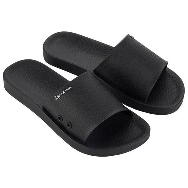 Japonki damskie Ipanema Anat Classic. Czarne klapki damskie Ipanema, bez wzorów, z gumy, bez obcasa, bez zapięcia. Za 76.99 zł.
