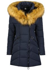 Canadian Peak Parka "Chayeak" w kolorze granatowym rozmiar: XXL. Niebieskie parki damskie Canadian Peak, xxl, bez kaptura. Za 254.74 zł.