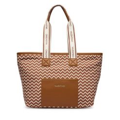 Torebka Valentino. Brązowe shopper bag Valentino, bez wzorów, bez dodatków. Za 549.99 zł.