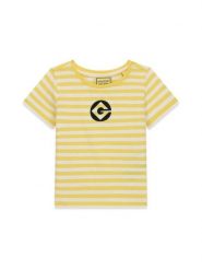 Guess Kids T-Shirt 183584 Żółty Classic Fit. Żółte koszulki i t-shirty dziewczęce Guess Kids, z aplikacjami, bez kołnierzyka, bez ramiączek. Za 114.99 zł.
