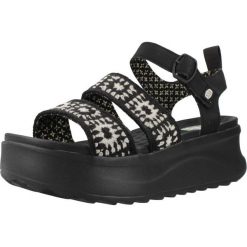 Sandały HEY DUDE DELRAY BUCKLE COTTAGE CROCHE Czarny. Czarne sandały damskie Hey dude, bez wzorów, z tkaniny, bez obcasa, bez zapięcia. Za 263.99 zł.