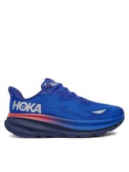 Hoka Buty do biegania Clifton 9 Gtx GORE-TEX 1141490 Niebieski. Niebieskie obuwie sportowe damskie HOKA, z gore-texu, bez zapięcia, do biegania. Za 649.99 zł.