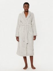 Hunkemöller Szlafrok 300620 Szary. Szare szlafroki damskie Hunkemöller, bez wzorów, z syntetyku, bez kaptura. Za 129.99 zł.