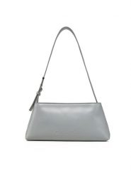 Calvin Klein Torebka Embossed Logo Shoulder Bag K60K612550 Szary. Szare torebki klasyczne damskie Calvin Klein, ze skóry, bez dodatków. Za 359.99 zł.