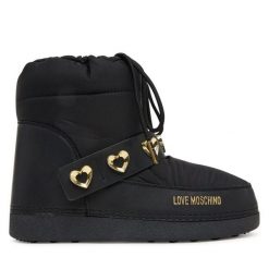 Śniegowce LOVE MOSCHINO. Czarne śniegowce damskie Love Moschino. Za 599.99 zł.