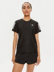 Adidas Koszulka techniczna Own The Run IN2961 Czarny Regular Fit. Czarne koszulki damskie Adidas, m, bez wzorów, z syntetyku, bez kołnierzyka, bez ramiączek. Za 149.99 zł.