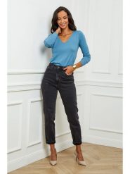 L'armoire de Suzette Sweter w kolorze niebieskim rozmiar: 38/40. Niebieskie swetry klasyczne damskie L'armoire de Suzette, l, z kaszmiru, bez kołnierzyka. Za 120.45 zł.