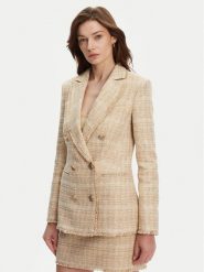 Marciano Guess Marynarka 5GGN15 7302A Beżowy Regular Fit. Brązowe marynarki i żakiety damskie Marciano Guess, z aplikacjami, z bawełny. Za 829.00 zł.