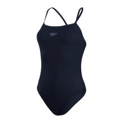 Damski jednoczęściowy kostium kąpielowy Speedo Eco+ Thinstr. Niebieskie stroje jednoczęściowe Speedo, bez wzorów. Za 129.99 zł.