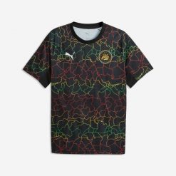 Koszulka piłkarska Puma Olympique Marsylia specjalna edycja Afryka. Bluzki damskie Puma, m, bez wzorów, sportowe, bez kołnierzyka, bez ramiączek. Za 289.99 zł.