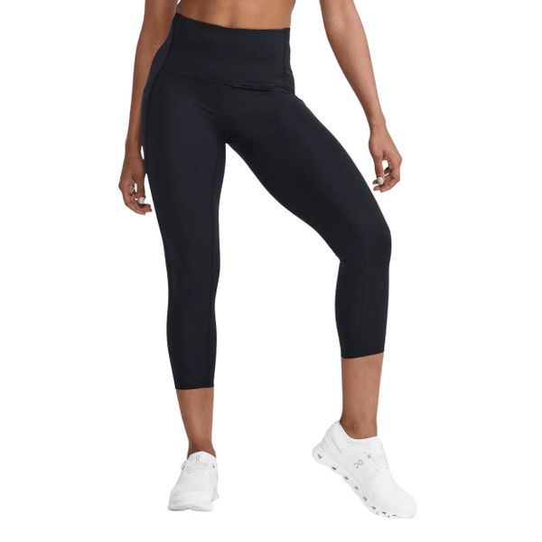 Damskie legginsy kompresyjne 7/8 z wysokim stanem 2XU Form Stash. Czarne legginsy damskie 2XU, bez wzorów. Za 461.30 zł.