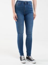 Jeansy damskie skinny niebieskie Clarisa 365. Niebieskie jeansy damskie Big Star, bez wzorów, z denimu, z podwyższonym stanem. W wyprzedaży za 279.99 zł.