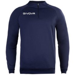 Bluza piłkarska dla dorosłych Givova Maglia Tecnica granatowa. Niebieskie bluzy damskie Givova, s, bez wzorów, bez kaptura. Za 87.15 zł.