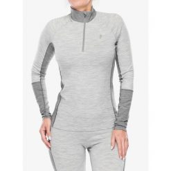 Bluza termoaktywna damska Peak Performance Magic Half Zip. Szare bluzy damskie Peak Performance, na zimę, bez wzorów, bez kaptura. Za 306.99 zł.