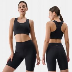 SPODENKI DAMSKIE 4F TRENINGOWE LEGGINSY KRÓTKIE KOLARKI KRÓTKIE CZARNE. Czarne legginsy sportowe damskie 4F, na lato, l, bez wzorów, z materiału, do biegania. Za 99.99 zł.